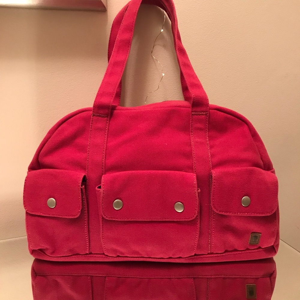 Brooklyn Industries Red Weekender Bag
